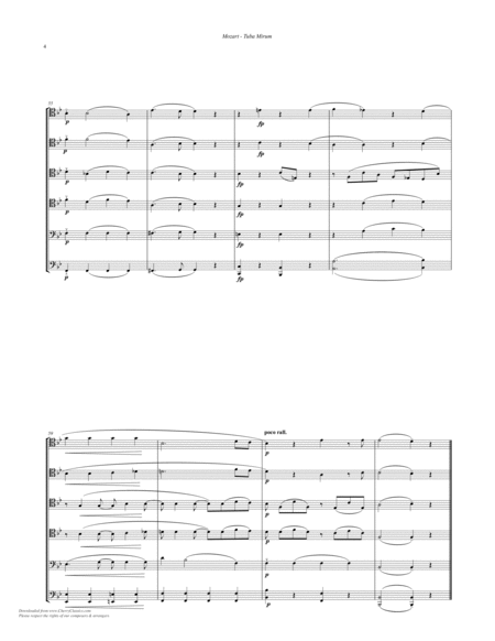 Tuba Mirum from "Requiem" for 6-part Trombone Ensemble