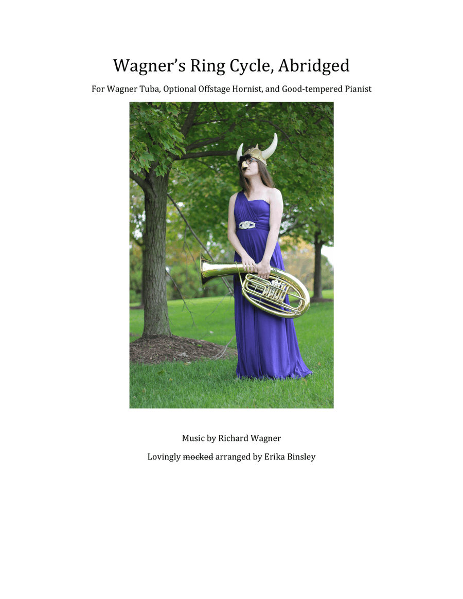 Ring Cycle Abridged for Wagner Tuba and Piano Small Ensemble scores gallery preview page 1