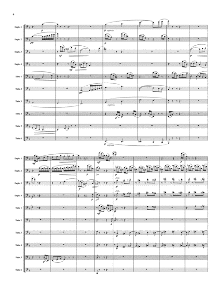 Till Eulenspiegel's Merry Pranks Euphonium scores gallery preview page 6
