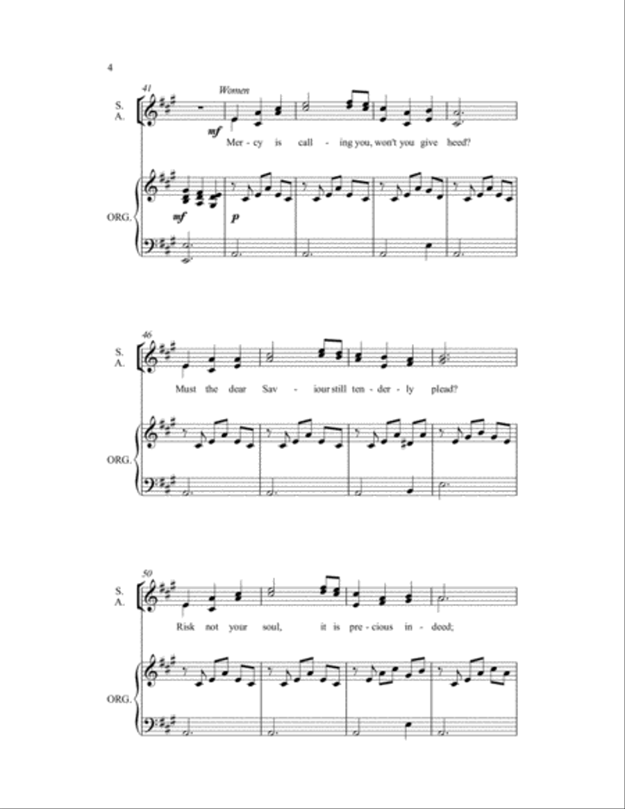 What Would You Give In Exchange For Your Soul? 4-Part scores gallery preview page 5