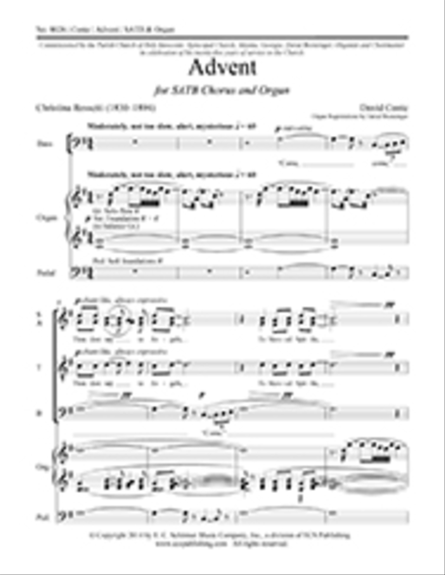 Advent 4-Part scores gallery preview page 1