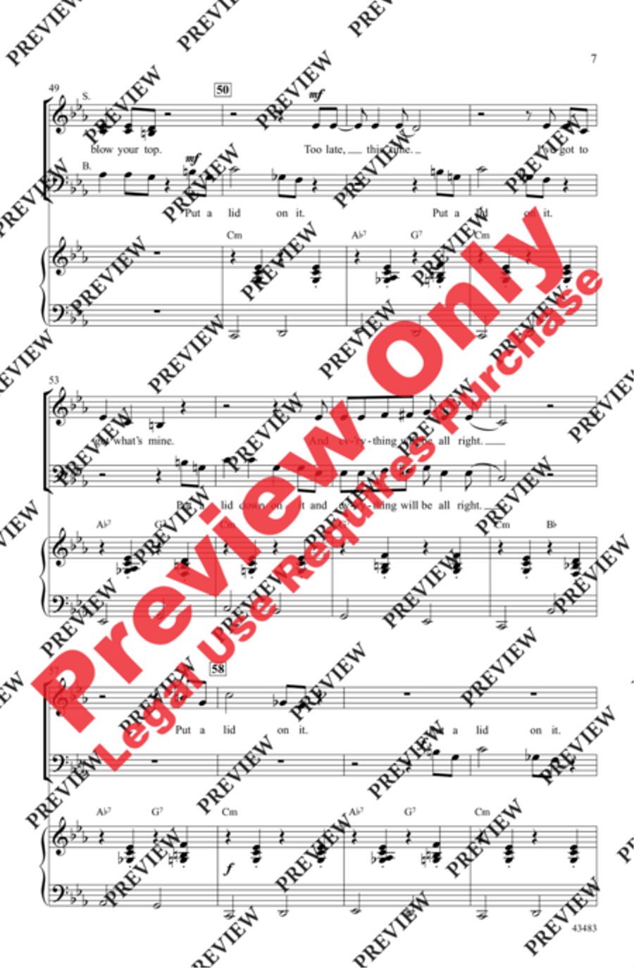 Put a Lid on It 3-Part scores gallery preview page 7