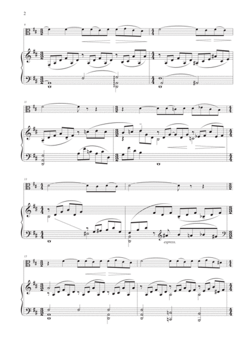Adagio Sostenuto from "Piano Concerto No. 2" for Viola and Piano image number null