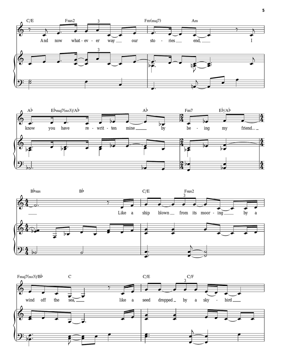 For Good (from Wicked) High Voice scores gallery preview page 5