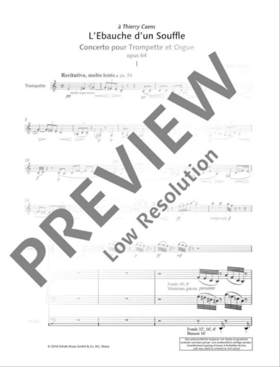 L'Ebauche d'un souffle L'Ebauche d'un souffle Trumpet scores gallery preview page 4
