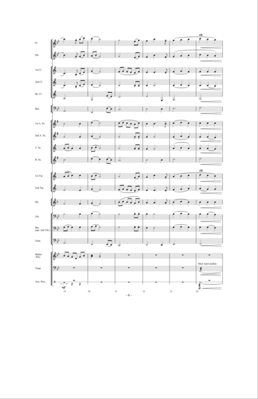 A Distant Light Concert Band scores gallery preview page 5