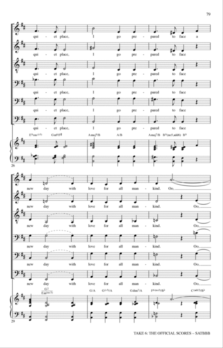 A Quiet Place A Cappella scores gallery preview page 6