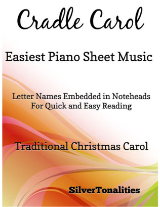 Book cover for Cradle Carol Easiest Piano Sheet Music