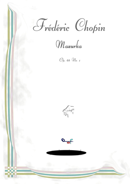 Mazurka in F major, Op. 68 no. 1 for piano