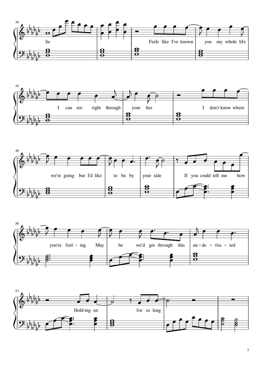 Are You Bored Yet? Piano Solo scores gallery preview page 3