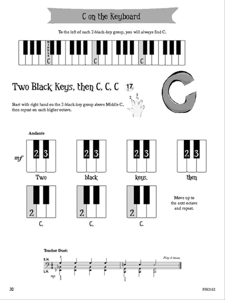 Pre-Reading Made Fun, Starter Book Piano Method scores gallery preview page 4