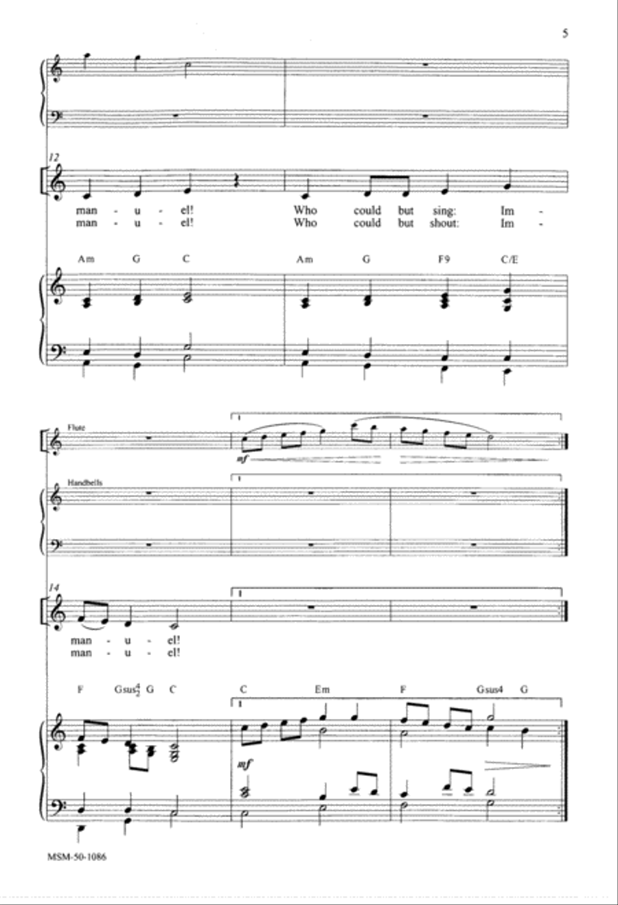 Peace Came to Earth 4-Part scores gallery preview page 3