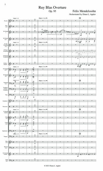 Ruy Blas Overture [Score only] image number null