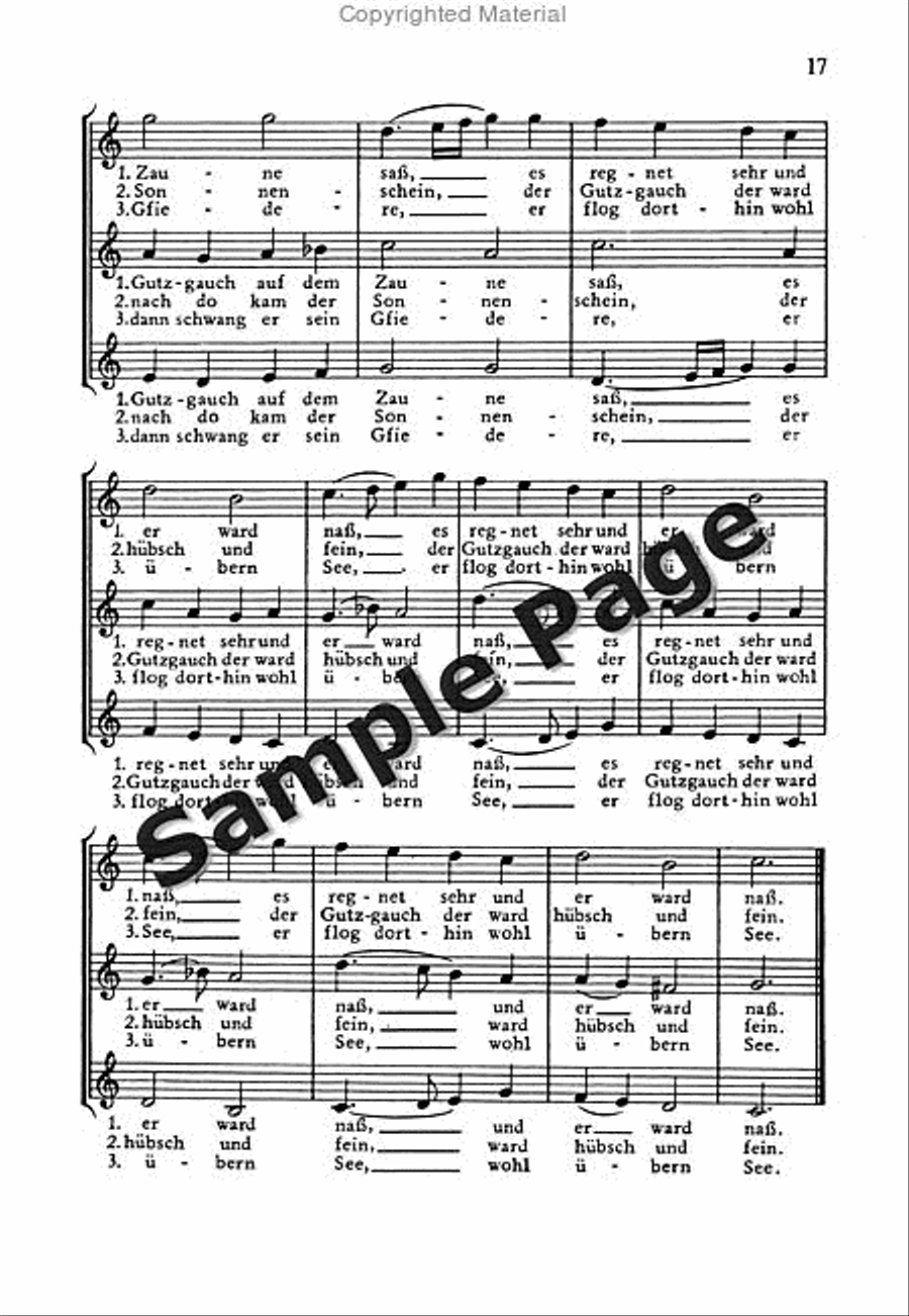Genzmer H Alte Volkslieder I Neuen S tze Women's Choir scores gallery preview page 18