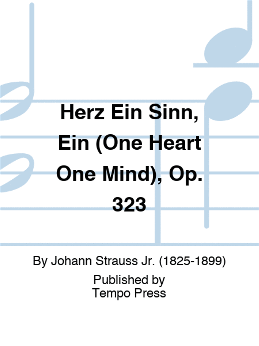 Herz Ein Sinn, Ein (One Heart One Mind), Op. 323 Piano scores gallery preview page 1
