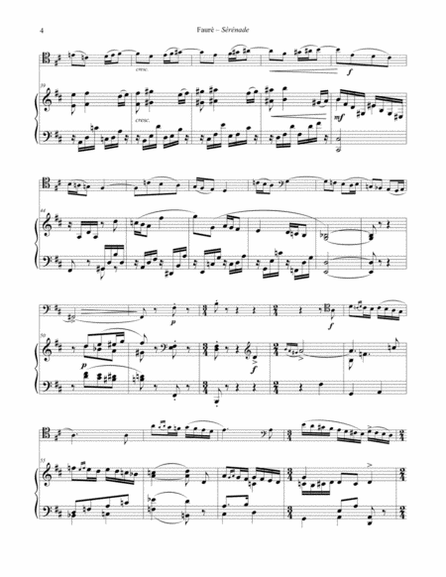 Sérénade, Op. 98 for Trombone & Piano