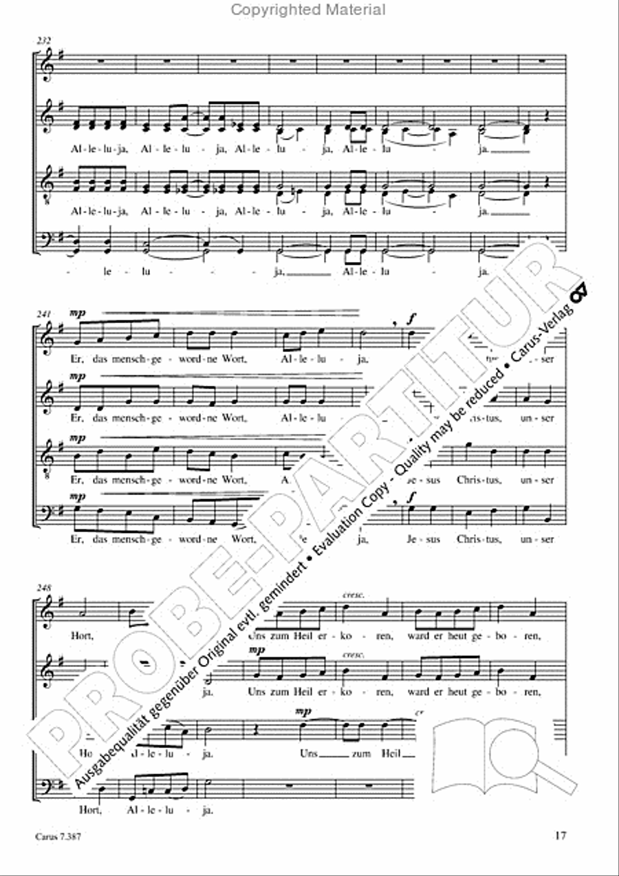 O Freude uber Freude 4-Part scores gallery preview page 18
