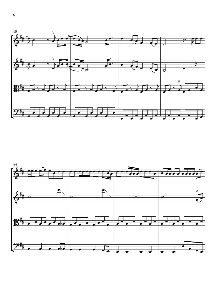 Texas Hold 'em String Quartet scores gallery preview page 6