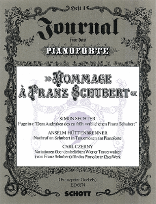 Book cover for Hommage of Franz Schubert