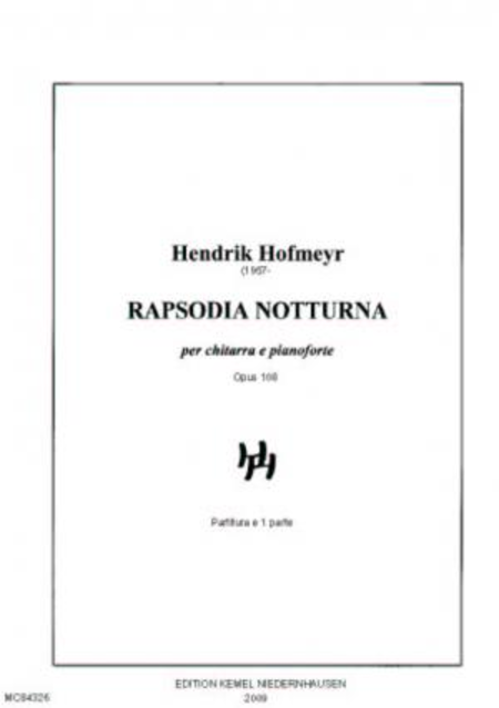 Rapsodia notturna : per chitarra e pianoforte, opus 108