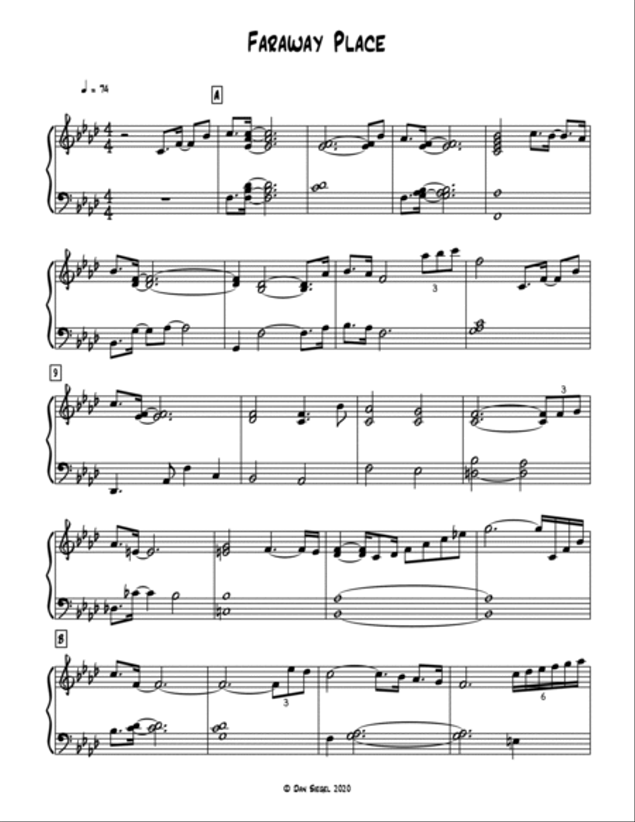 Faraway Place Faraway Place Piano Solo scores gallery preview page 2