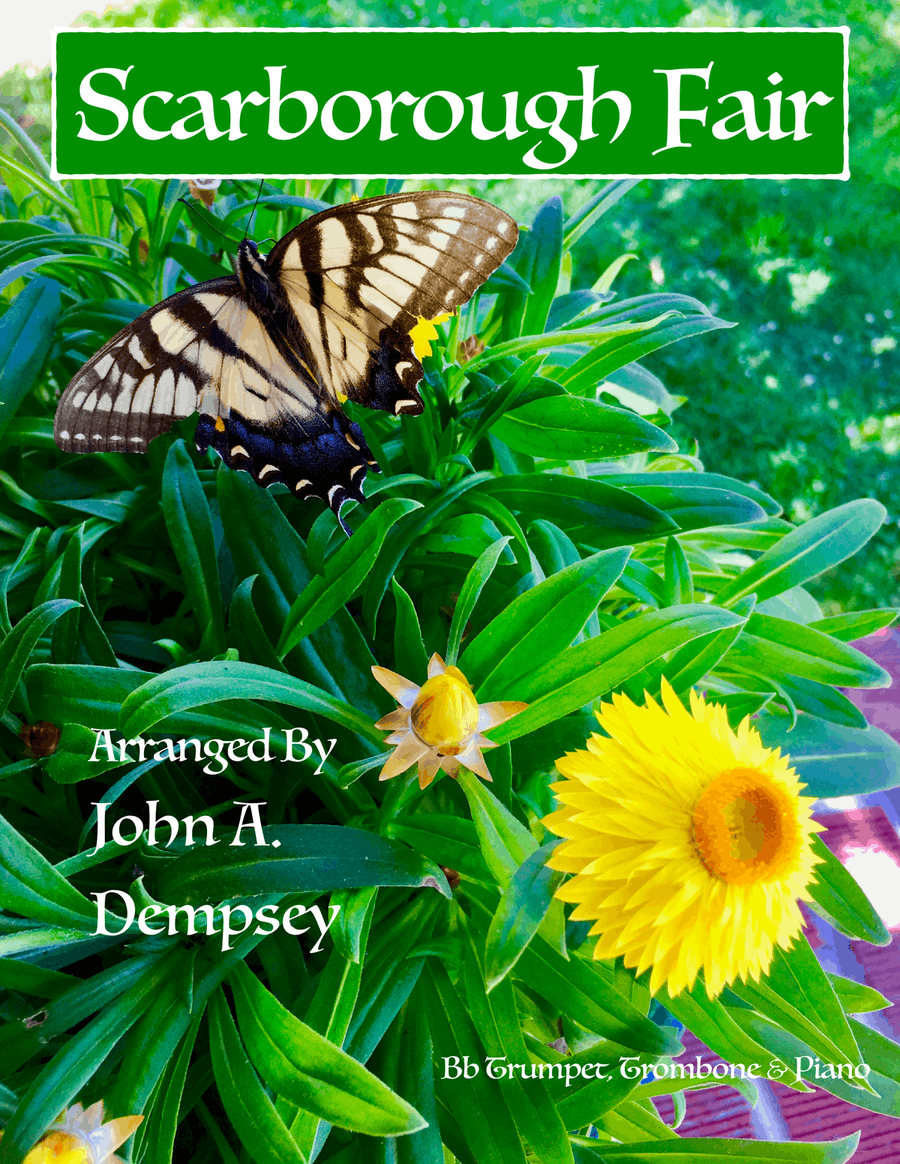 Scarborough Fair (Trio for Trumpet, Trombone and Piano) Brass Trio scores gallery preview page 1