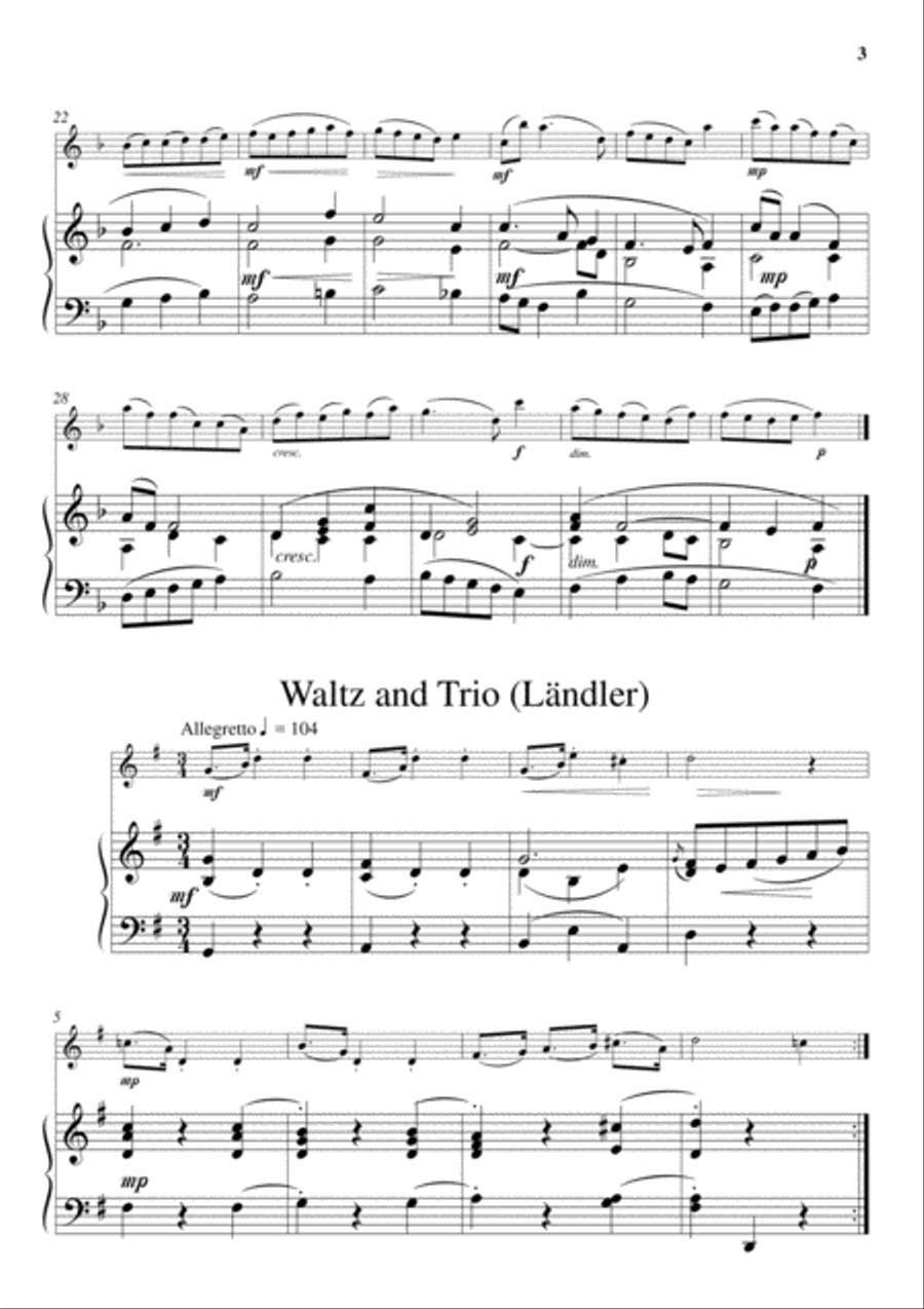 Little Suite (for Flute and Piano) Woodwind Duet scores gallery preview page 3