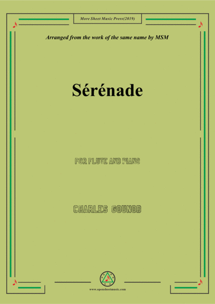 Gounod-Sérénade,for Flute and Piano image number null