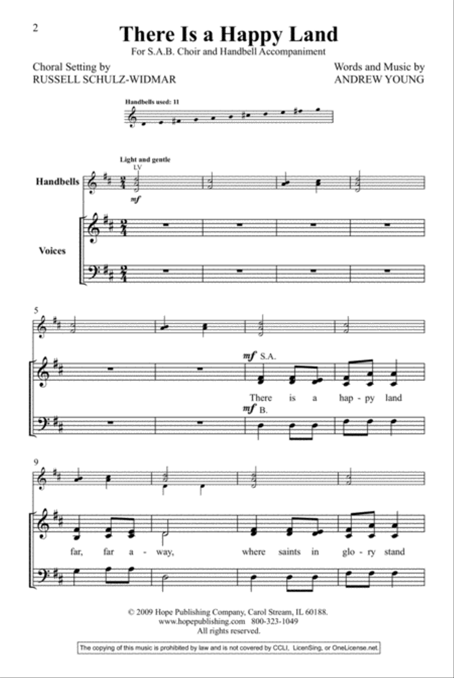 There Is a Happy Land 3-Part scores gallery preview page 2