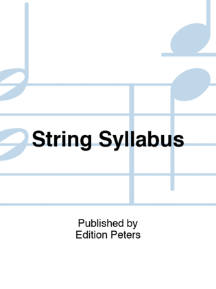 Book cover for String Syllabus