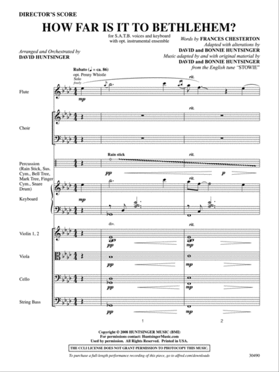 How Far Is It to Bethlehem? Choir scores gallery preview page 12