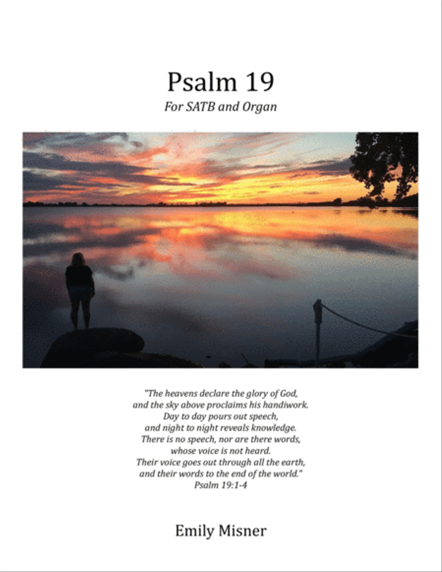 Psalm 19 4-Part scores gallery preview page 1