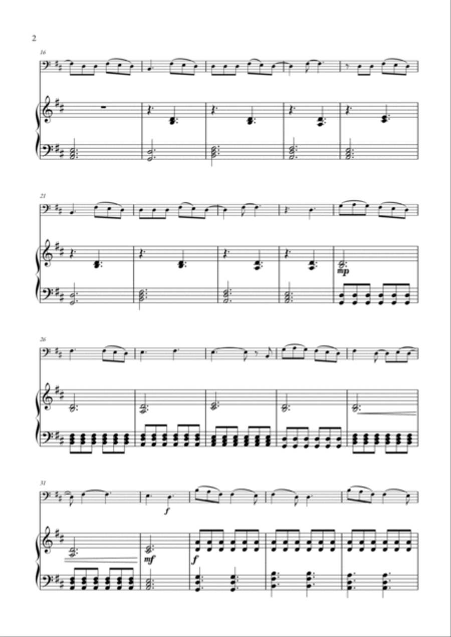 Dandelions Dandelions Double Bass scores gallery preview page 2