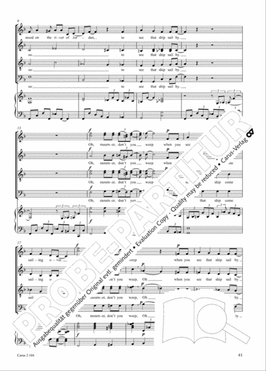 Hallelujah. Gospels and Spirituals for mixed choir Mixed Choir scores gallery preview page 29