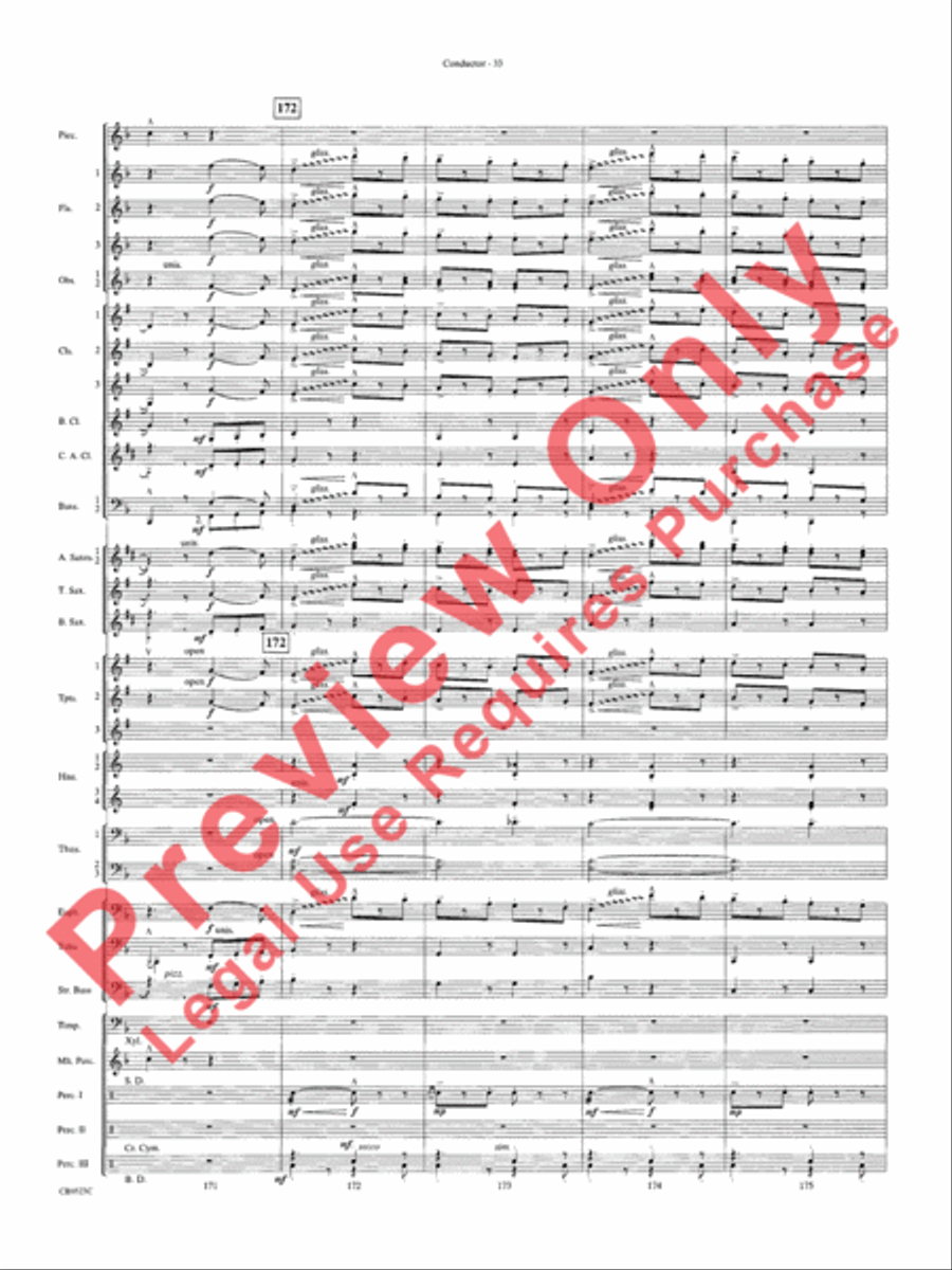 The Wizard of Oz Concert Band scores gallery preview page 36