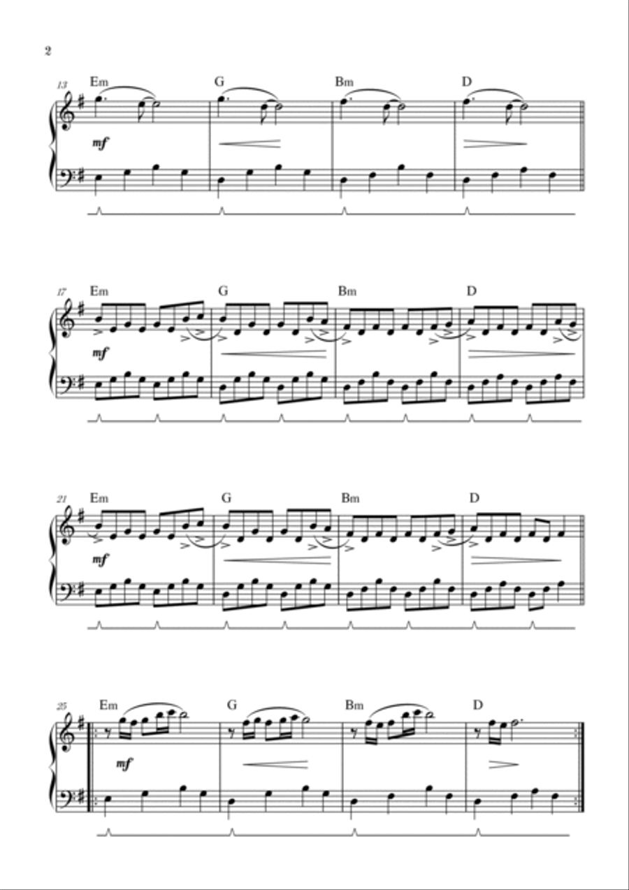 Comptine D'un Autre Été: L'après-midi Piano Solo scores gallery preview page 2