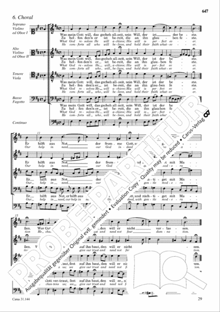 The Complete Sacred Vocal Works (Das geistliche Vokalwerk) Voice scores gallery preview page 646
