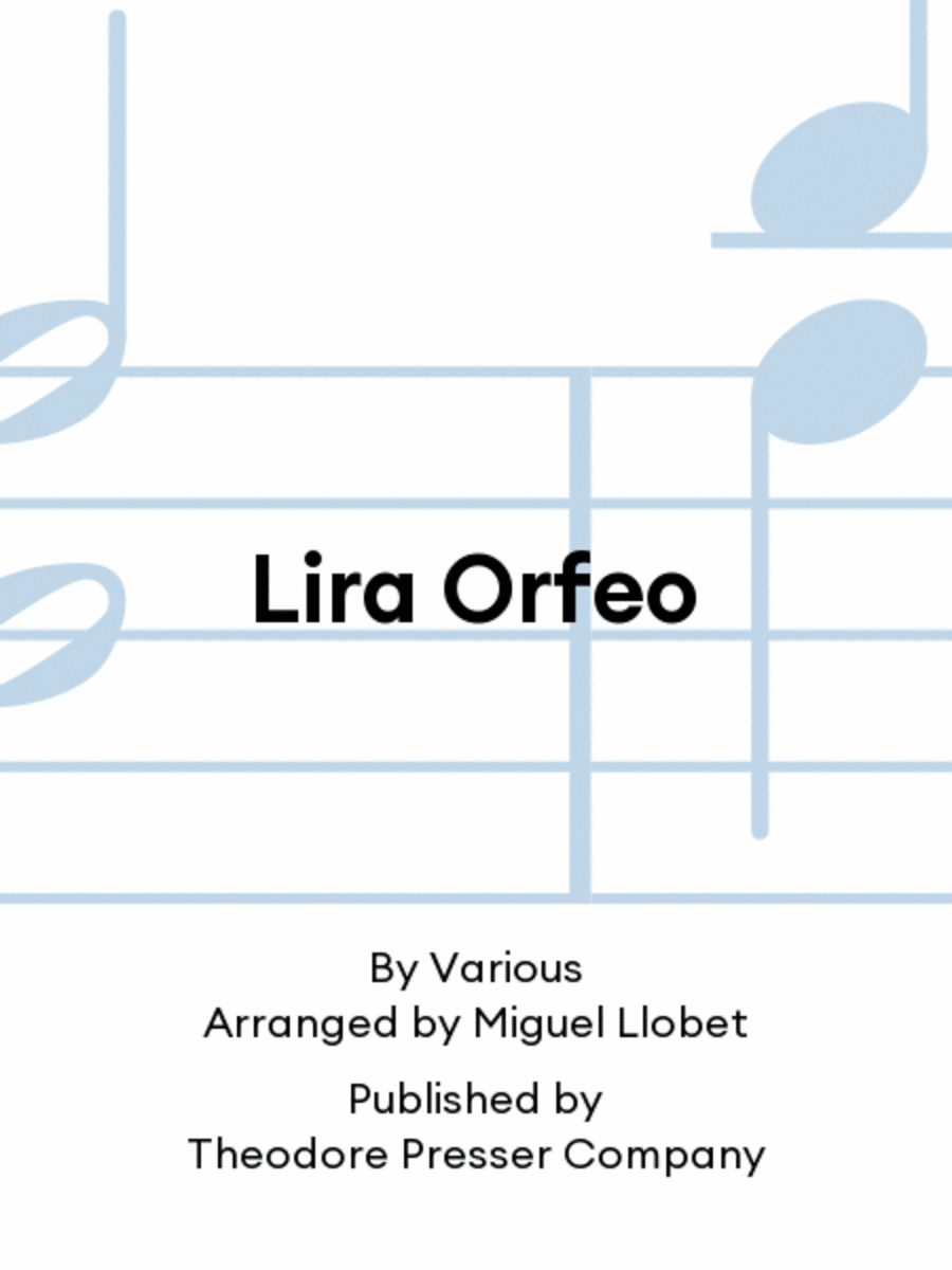 Book cover for Lira Orfeo