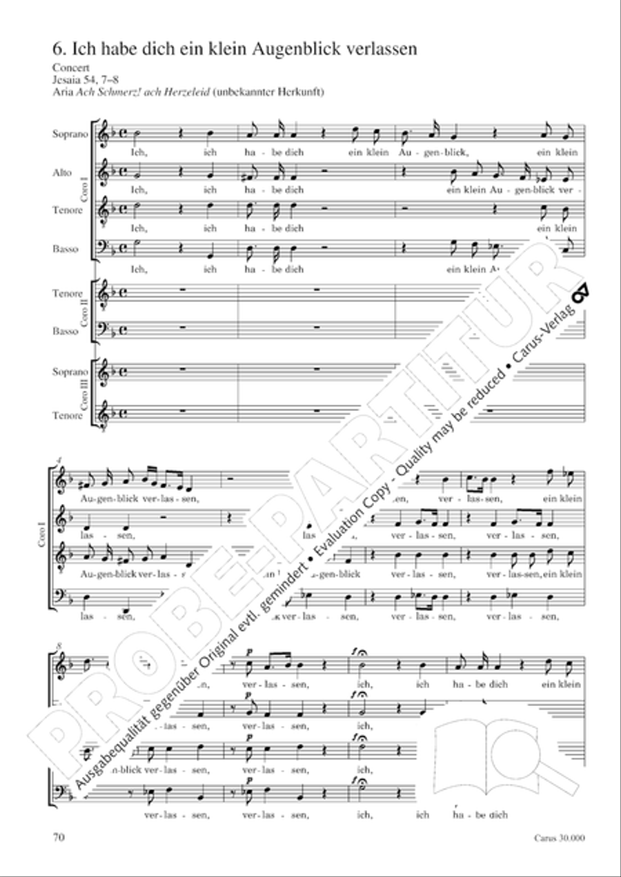 J.L. Bach: The complete motets Choir scores gallery preview page 77