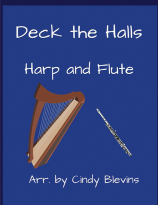 Book cover for Deck the Halls, for Harp and Flute