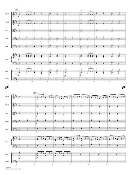 Tchaikovsky's Greatest Hits (arr. Elliot Del Borgo) - Full Score