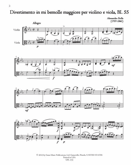 78 Violin-Viola Duets, BI. 33-110 Volume 7 (BI. 55-58)