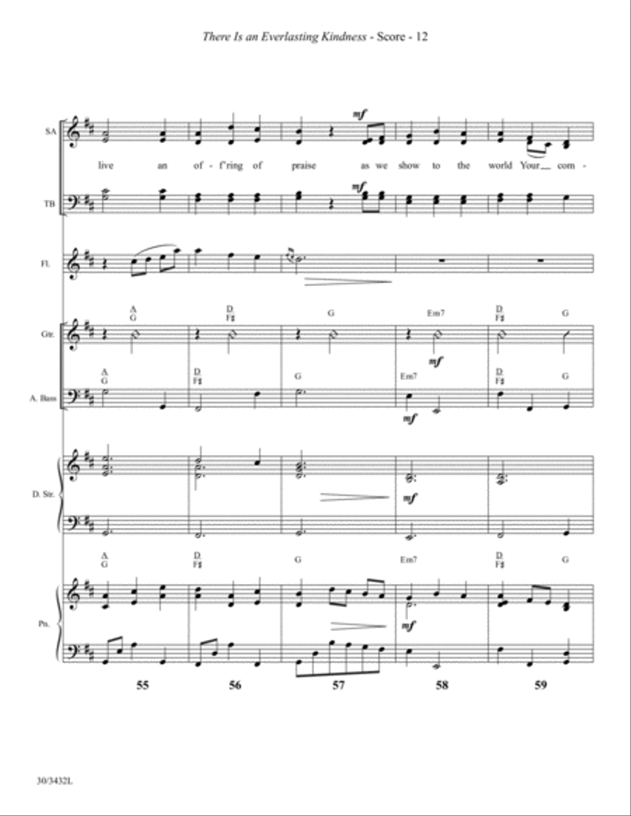 There Is an Everlasting Kindness - Instrumental Ensemble Score and Parts Choir scores gallery preview page 15