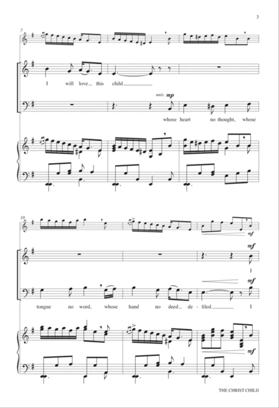 The Christ Child 4-Part scores gallery preview page 4