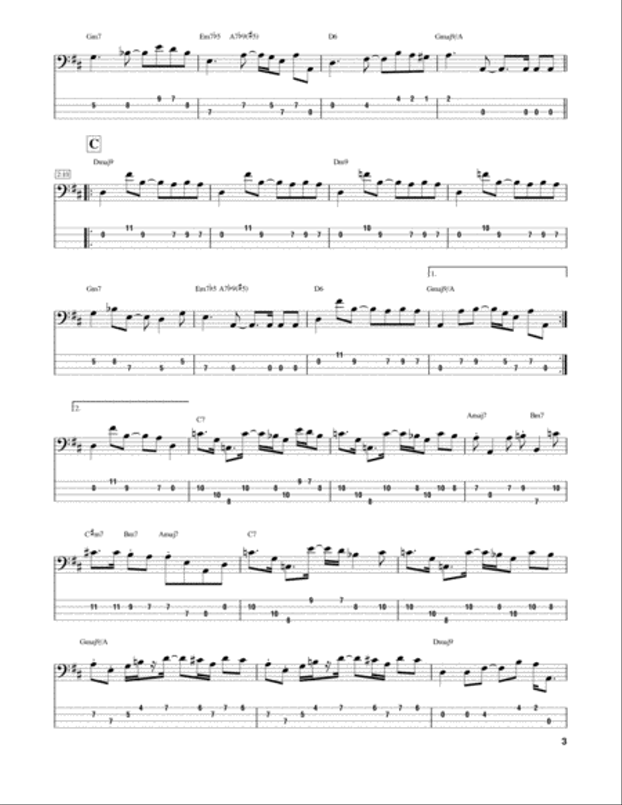 Poinciana (Song Of The Tree) Guitar Tablature scores gallery preview page 3