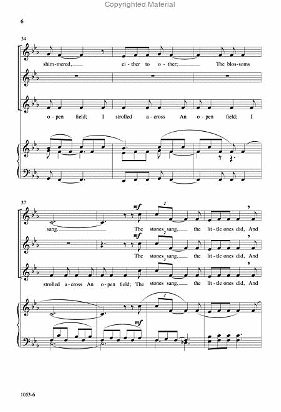 The Waking - SSA Octavo SSA scores gallery preview page 5