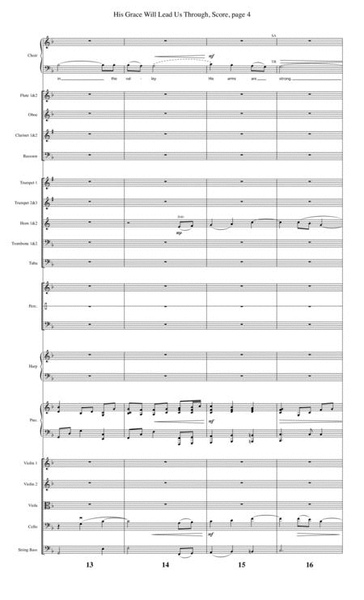 His Grace Will Lead Us Through - Orchestral Score and Parts