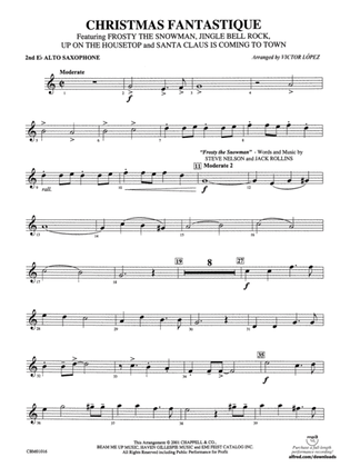 Book cover for Christmas Fantastique (Medley): 2nd E-flat Alto Saxophone