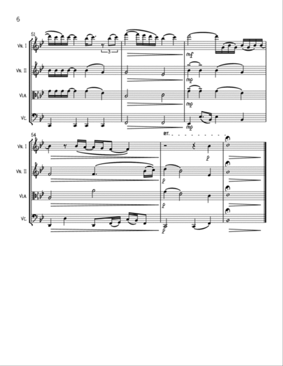 Someone Like You String Quartet scores gallery preview page 6