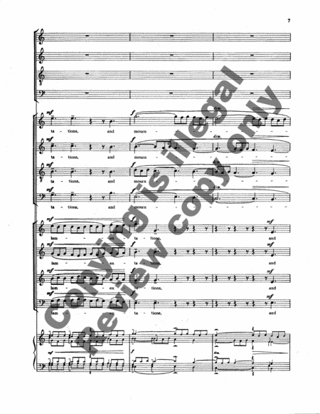 Requiem, A Dramatic Dialogue in Five Parts (Choral Score)
